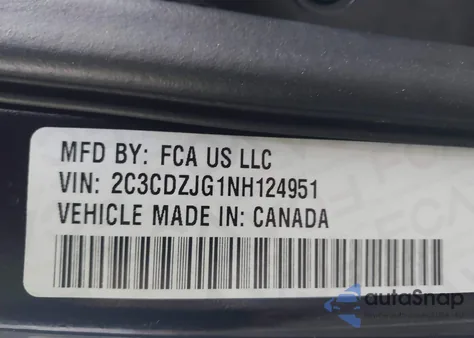 2022 Dodge Challenger Gt из США, поврежденный, VIN 2C3CDZJG1NH124951